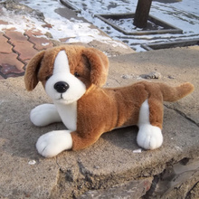 large 50cm brown prone dog plush toy soft doll high quality birthday gift b4878 2024 - buy cheap