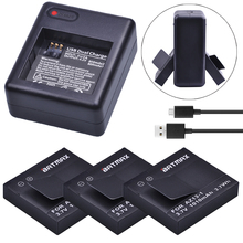 Batmax 3pc 1010mAh AZ13-1 AZ13 Li-ion Battery+USB Dual Charger For Xiaomi Yi Action Cameras 2024 - buy cheap