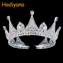 Tiara And Crown HADIYANA Headband Crystal Fashion Bridal Hair Accessories Wedding Women BC3751 Zircon Jewelry Corona Princesa 2024 - buy cheap