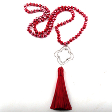 Fashion Bohemian Jewelry Glass Crystal Long Knotted Tassel Necklaces For Women Necklace 2024 - buy cheap