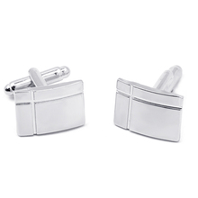 Fashion Cufflinks For Man Silver Plated Rectangle Cross Engraved French Shirt Groom Wedding Cuff Links Mens Jewelry Gift 2024 - buy cheap