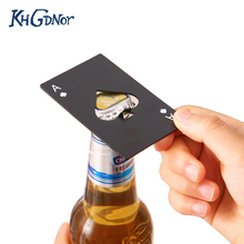 KHGDNOR карточка для покера открывалка для пивных бутылок креативные лопатки открывалка для напитков из нержавеющей стали открывалки для бутылок барные инструменты 2024 - купить недорого