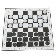 International Checkers Portable Folding Plastic Chess Set checkers Game Board Size 33*33cm + 24pcs magnetic Chess children gift 2024 - buy cheap