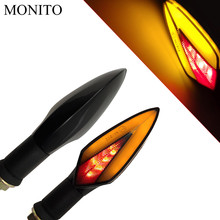 Motorcycle Turn Signal Lights LED Indicators Tail Flashers Amber Lamp For YAMAHA mxt850 niken gt XT1200Z yzf r1 r3 r25 r6 r125 2024 - buy cheap