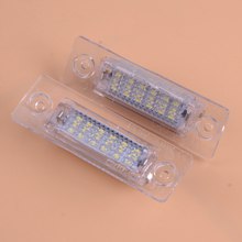 Beler-plafón LED blanco para matrícula, 2W, 13,5 V, 1 par, 18 luces, apto para Volkswagen VW Transporter T5, 2003, 2004, 2005, 2006, 2007, 2008, 2009 2024 - compra barato