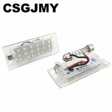 White CANbus LED Number License Plate Light Lamp 18 SMD 3528 For BMW E53 X5 1999-2003 E83 X3 03-10 2024 - buy cheap