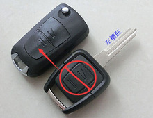 Modified Flip Folding Remote Key Shell Case For Opel Corsa Astra Kadett Monza Montana 2 Button HU46 Blade Fob Key Cover 2PCS/lot 2024 - buy cheap