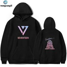 Sudadera con capucha Kpop SEVENTEEN 17 album para fans, suéter con estampado de nombre de miembro, forro polar de apoyo, chaqueta, abrigo xxxxl, Otoño e Invierno 2024 - compra barato