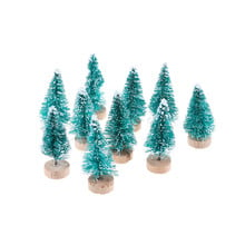 10Pcs DIY Christmas Tree Small Pine Tree Mini Trees Placed In The Desktop For  Doll Accessories Toys Kid Christmas Gift 2024 - buy cheap