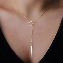 CC Stainless Steel Necklaces For Women Bokep Kolye Pendant Toggle Necklace Fashion Chain Layered Choker Jewelry 2024 - buy cheap