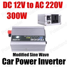 Transformador de voltaje al por mayor, modificador de onda sinusoidal 12V DC a AC 220 V, conversor e inversor de energía para automóvil, adaptador 300W 2024 - compra barato