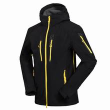 2019 Men Softshell Fleece Hiking Jacket Zipper Style Windproof Breathable Outdoor Sport Coat Male Clothing Riding Climbing Coat 2024 - buy cheap