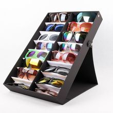 Caixa de óculos dobrável, organizador, exibição, coletor de óculos, caixa de óculos de sol, armazenamento, suporte 2024 - compre barato