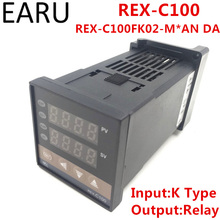 RKC REX-C100 REX-C100FK02-M * Un DA de temperatura Digital PID Control controlador termostato salida de relé tipo K de AC110-240V 2024 - compra barato