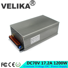 Melhor qualidade 70 v 17.2a 1200 w interruptor adaptador de alimentação motorista ac 110 v 220 v para dc70v smps para stepper cnc cctv motor máquina 2024 - compre barato