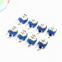 10pcs RM063 (blue white) blue and white can be adjusted resistance potentiometer 100 1K 2K 5K 10K 20K 50K 100K 200K 500K 1M ohm 2024 - buy cheap