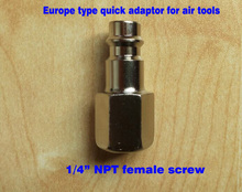 50 pçs/lote 1/4 " NPT rosca europa tipo ferramentas de ar pneumático de engate rápido ue adaptador 2024 - compre barato