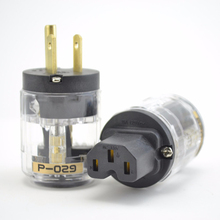 Hi-End Transparent P-029 AC Power plug+C-029 power IEC plug 1 pair 2024 - buy cheap