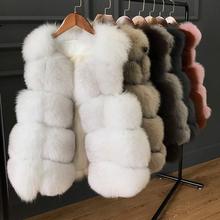 100% Real Fox Fur Vest ,Natural Whole Full Skin Fox Fur Gilets Women fox fur Short Waistcoat winter high quality Coat jacket 2024 - buy cheap