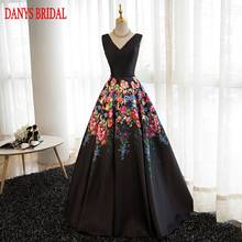 Floral Long Evening Dresses Party A Line Satin Plus Size Beautiful Women Prom Formal Evening Gowns Dresses Wear 2024 - buy cheap