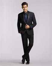Смокинг для жениха на заказ, черная шаль для жениха, свадебный/обеденный костюм с лацканами, костюм для лучшего мужчины, жениха (пиджак + брюки + галстук + пояс) B605 2024 - купить недорого