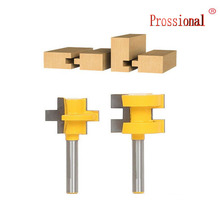 New 2Pcs 1/4 Hard Alloy Tools Shank Tongue & Groove Router Bit Set Woodworking Wood Accessories Milling Cutter Suit Tool TP-047 2024 - buy cheap