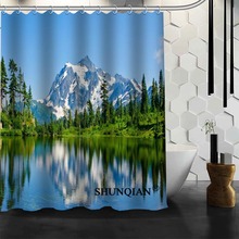 New Custom Beautiful Nature Shower Curtains Polyester Bathroom Waterproof Bath Curtain Size 150X180cm165X200cm180X200cm 2024 - buy cheap