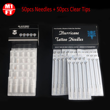 100pcs/set Needle with Tubes Set 50PCS Disposable Tattoo Needles with 50PCS Clear Tattoo Tips for Tattoo Body Art 2024 - buy cheap