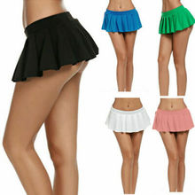 2019 Sexy Short Mini Skirt Women Micro Mini Skirt Dance Clubwear Metallic Pleated Skirt 5 Colors Dropshipping 2024 - buy cheap