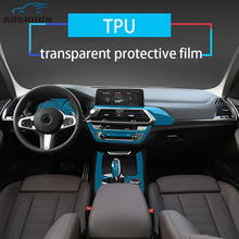 Interior control film Instrument panel navigation film Screen TPU transparent protective film For BMW new X3 G01 2018 2019 2024 - buy cheap