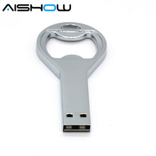 Hot Gifts USB Flash Drives bottle opener thumb pendrive 4gb 8gb 16gb 32gb originality memory stick U disk wholesale 2024 - buy cheap