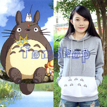 Ghibli My Neighbor Totoro Tonari no Totoro Cosplay Costume Unisex Hooded Jacket Coat Thick Warm Hoodied Sweater Sweatshirts 2024 - buy cheap