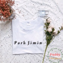 KPOP Summer Park Jimin T Shirt Streetwear Black For Women Top Cotton Crewneck Letter Print Tees Clothes Befree Groot Cool 2024 - buy cheap