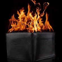 Flame Wallet Magic Tricks Leather Wallet Magician Trick Stage Street Show Magic Props Funny Bifold Wallet  Magic Tools  G8027 2024 - buy cheap