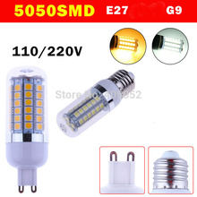 10 шт./лот 220 в 12 вт E27 G9 5050smd светодиодная лампа 69 LED 5050 SMD светодиодная лампа-кукуруза 2024 - купить недорого