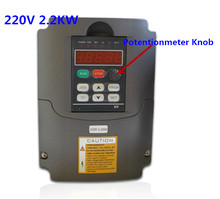 Продвижение для 2.2KW 220V AC инвертор частоты 400HZ VFD привод переменной частоты с потенциометром AC инвертор 2024 - купить недорого