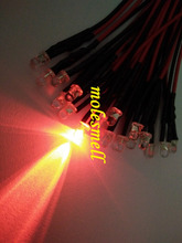 1000pcs 3mm 12v Red water clear round LED Lamp Light Set Pre-Wired 3mm red 12V DC Wired 2024 - buy cheap