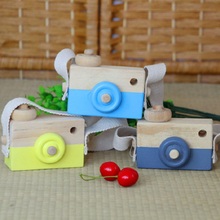 Милая деревянная камера для маленьких детей, подвесная камера, декорация для фотосъемки, детские развивающие игрушки, подарки на день рождения, Рождество 2024 - купить недорого