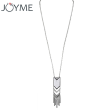 Joyme-collar con colgante de borla Chapado en plata para mujer, Gargantilla femenina Bijous, collar largo de moda para mujer 2024 - compra barato