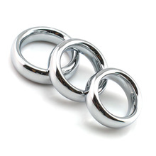 Smooth stainless steel cockring metal penis ring ball stretcher scrotum ring penis extender delay cock ring sex toys for men 2024 - buy cheap