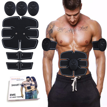 Ems abs inteligente sem fio almofada elétrica fitness massagem abdominal muscular trainer estimulação muscular exercitador intensivo trainer 2024 - compre barato