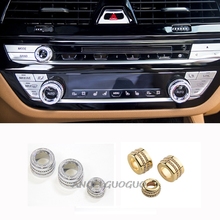 Angelguoguo Volumn botão AC knob Para BMW série 5 G30 G38 2018-2019 Ar condicionado botão de Volume Covers Guarnição cobrir 2024 - compre barato