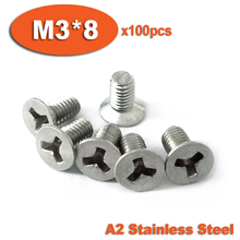 100pcs DIN965 M3 x 8 A2 Stainless Steel Y Slot Countersunk Head Tamper Proof Security Screw Screws 2024 - buy cheap