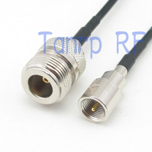 6in FME male plug to N female jack RF connector adapter 15CM Pigtail coaxial jumper cable RG174 extension cord 2024 - buy cheap