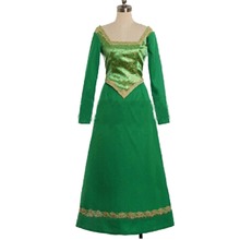2018 Shrek Princess Fiona Cosplay Dress Cosplay Costume Custom Made 2 Styles For Choosing 2024 - buy cheap