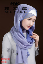 Cachecol de seda feminino, cachecol de marca da moda muçulmano estilo turco de alta qualidade hijab para mulheres, cachecol com capa para menina 2024 - compre barato