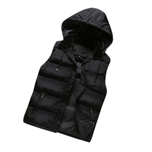 ZC1200 2020 autumn winter new men fashion Trend handsome Cool slim warm cotton-padded vest coat cheap wholesale 2024 - buy cheap