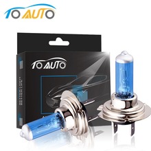 Bombilla halógena H7 de 100W para coche, luces antiniebla de cristal de cuarzo súper blanco, lámpara de conducción automática, fuente de luz del coche DRL, 12V, 5000K, 2 uds. 2024 - compra barato