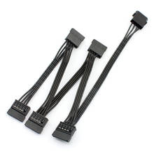 XT-XINTE 4pin IDE К SATA кабель питания 1 к 5 IDE Большой 4P к SATA шнур адаптера жесткого диска 2024 - купить недорого