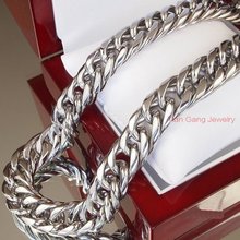 7"-40" Heavy Charm 316L Stainless Steel 16MM Silver Color Cuban Curb Link Chain Mens Necklace or Bracelet Cool Jewelry 2024 - buy cheap